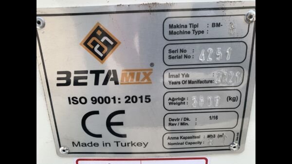 Mixer, Mezcladora de Cemento de 8m3 nuevo - Imagen 5