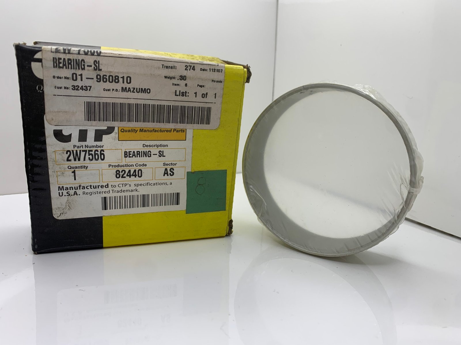 2W7566 BEARING SL CTP original para maquinaria pesada