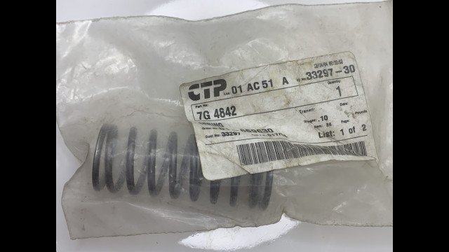 7G4842 SPRING CTP Original para Maquinaria Pesada