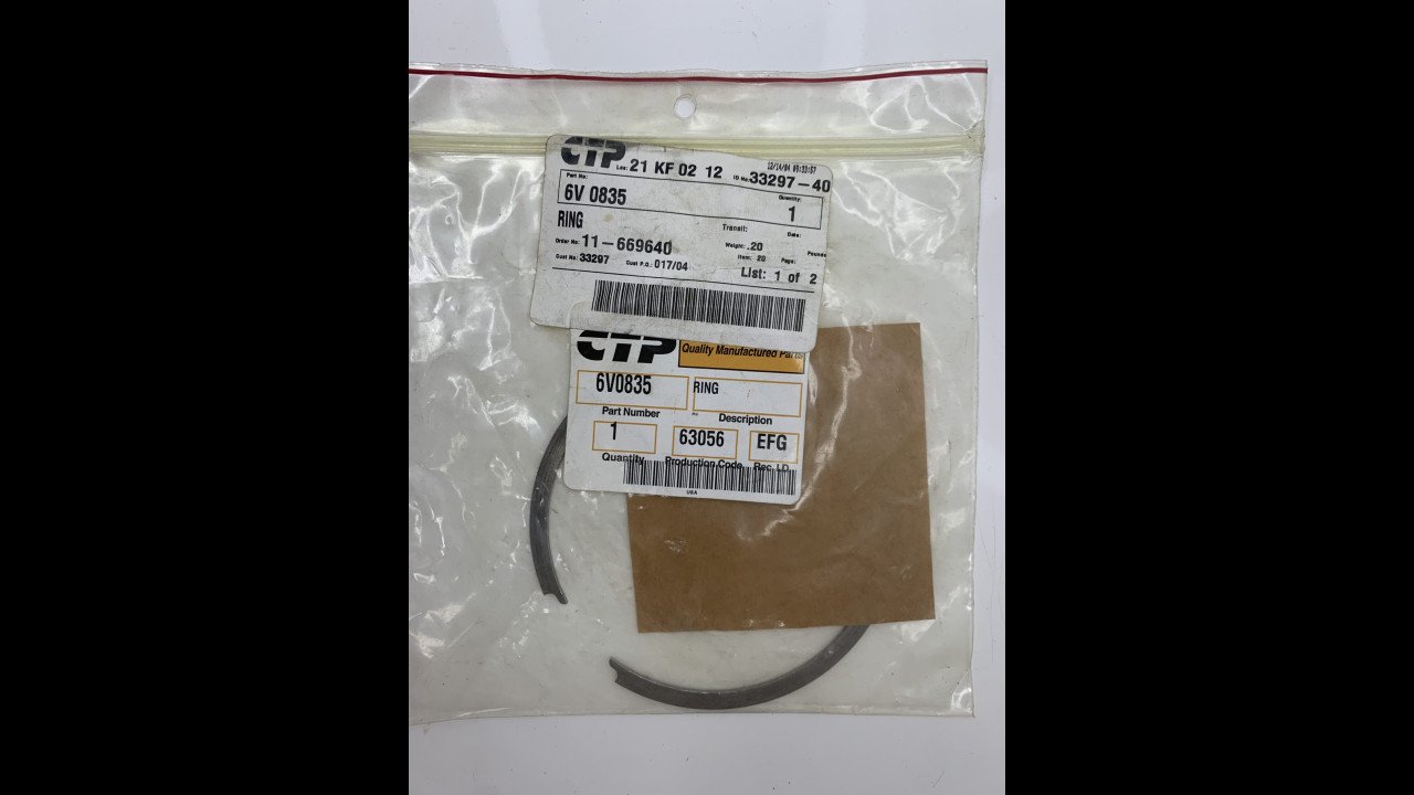 6V0835 RING CTP original para maquinaria pesada 6V0835 RING CTP original para maquinaria pesada