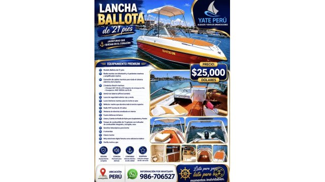Vendo Lancha 21 pies
